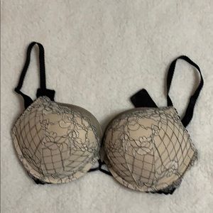 Victoria Secret Black/Nude Bombshell bra and panty